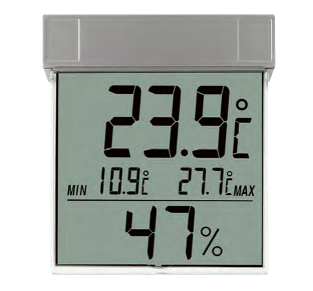 Fenster-Thermo-Hygrometer für aussen